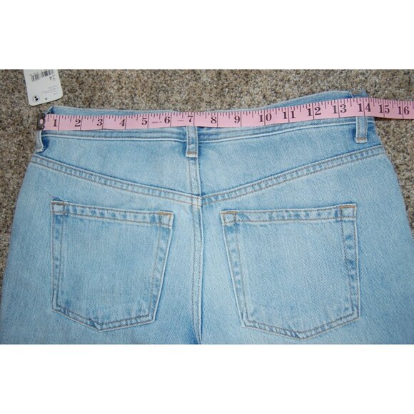 NWT We the Free Maggie Ripped Crop Straight Leg Denim Jeans Light Wash Size 24 - Picture 7 of 9